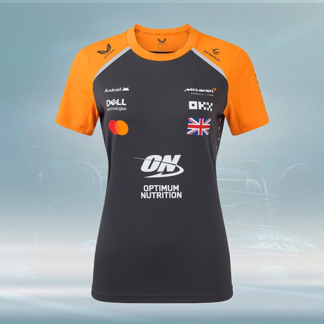 McLaren 2025 Team Lando Norris Driver Set Up T-Shirt - Phantom - Womens