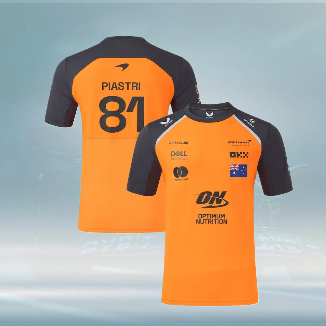 McLaren 2025 Team Oscar Piastri Driver Set Up T-Shirt - Autumn