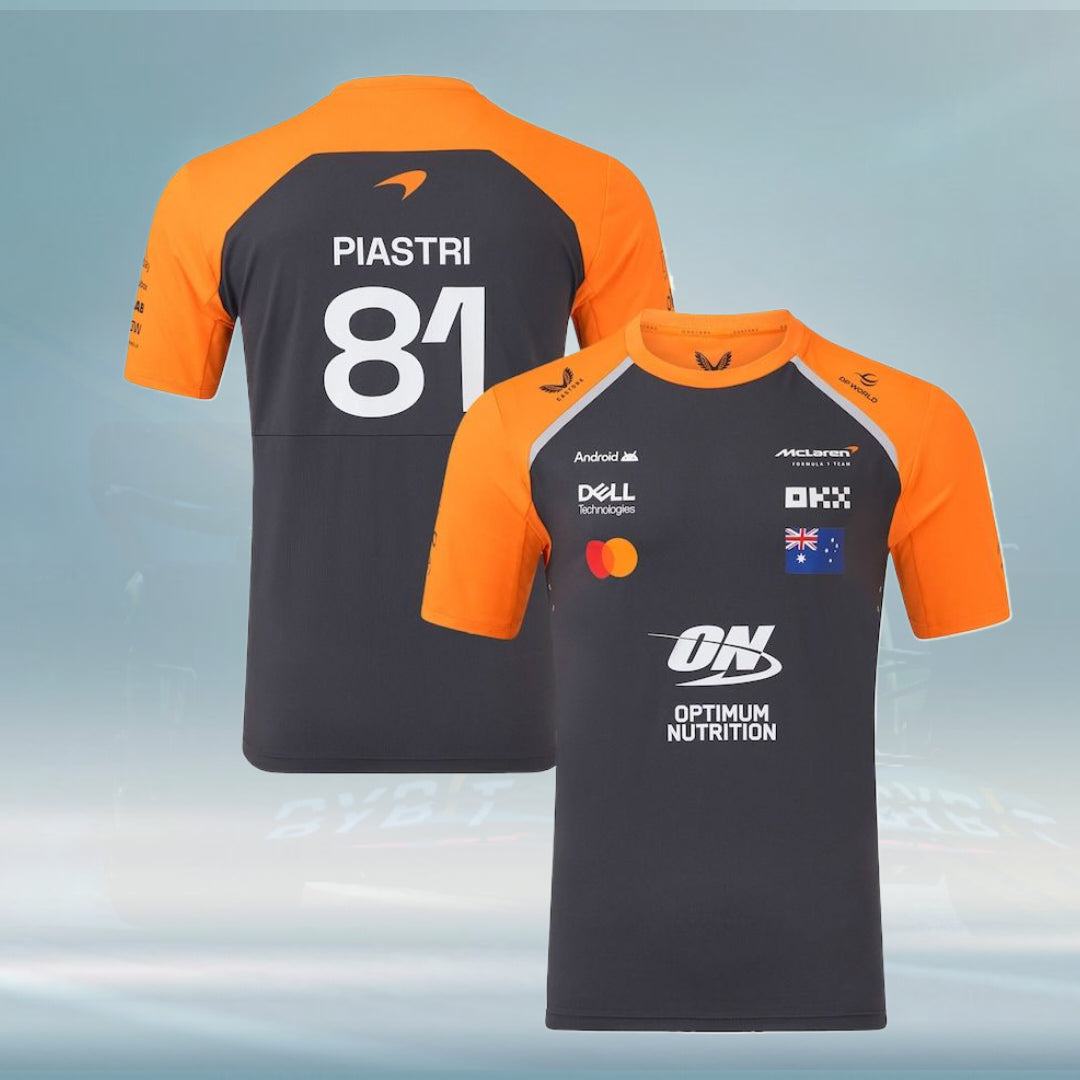 McLaren 2025 Team Oscar Piastri Driver Set Up T-Shirt - Phantom