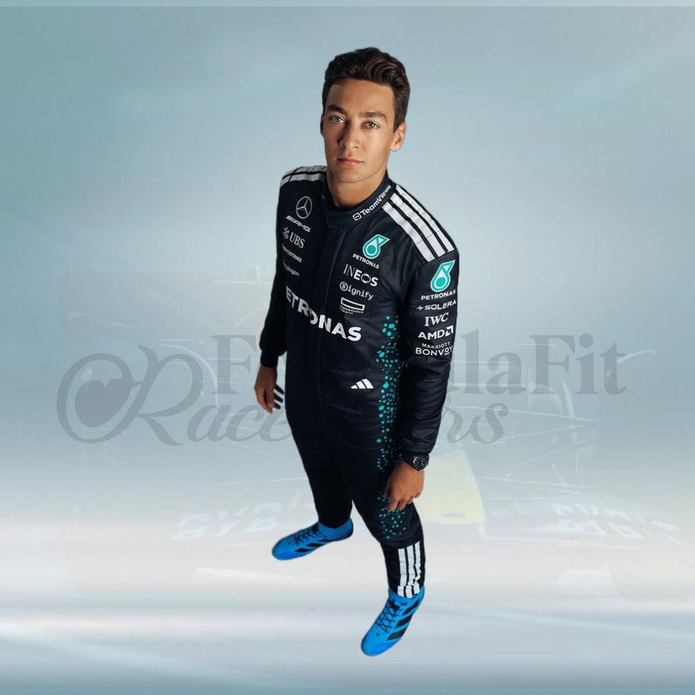 George Russell 2025 Mercedes AMG F1 Race Suit – FormulaFit Raceweras