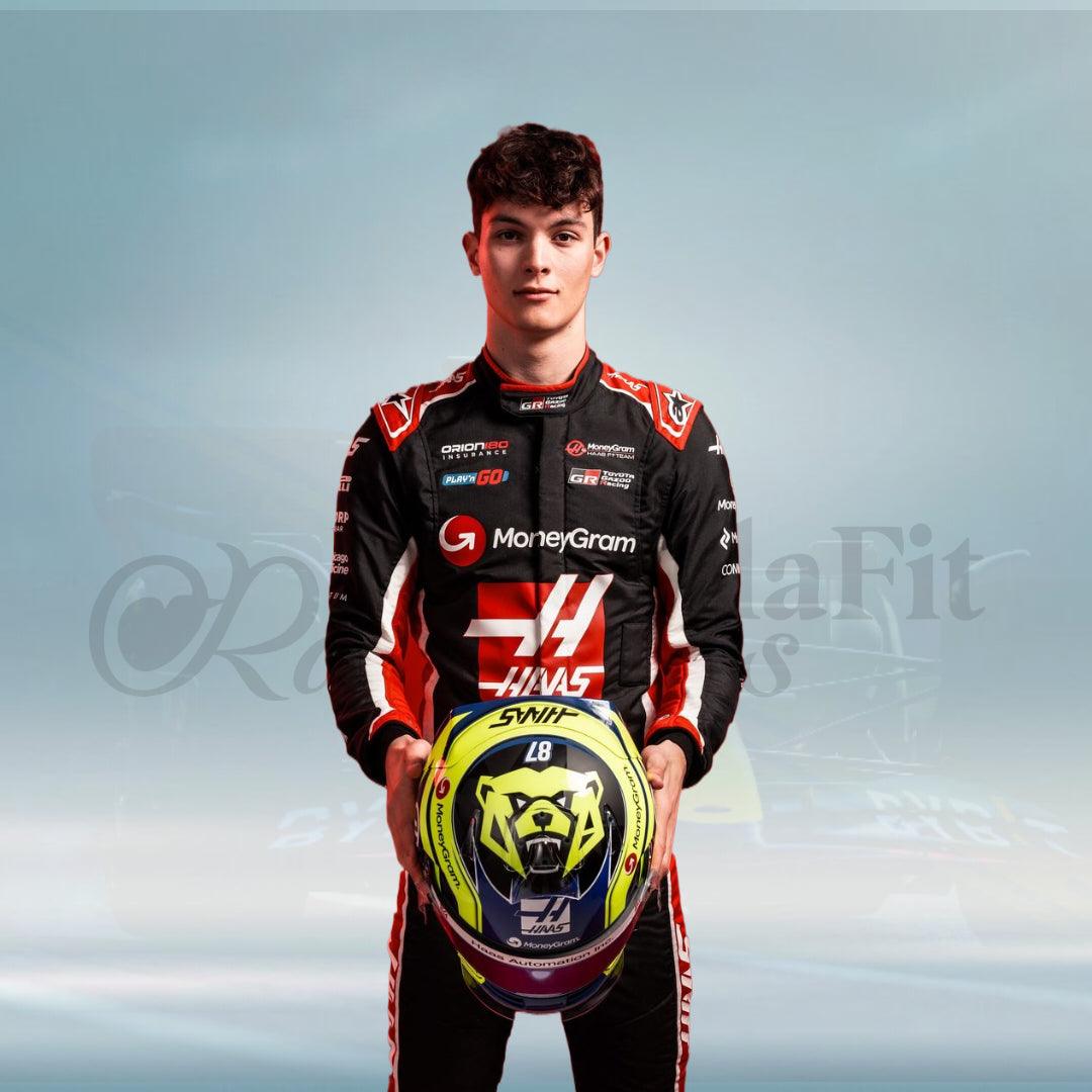2025 Oliver Bearman MoneyGram Haas F1 Team Racing suit - FormulaFit Raceweras