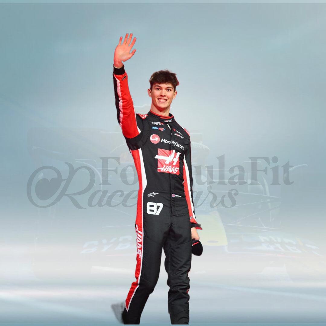 2025 Oliver Bearman MoneyGram Haas F1 Team Racing suit - FormulaFit Raceweras