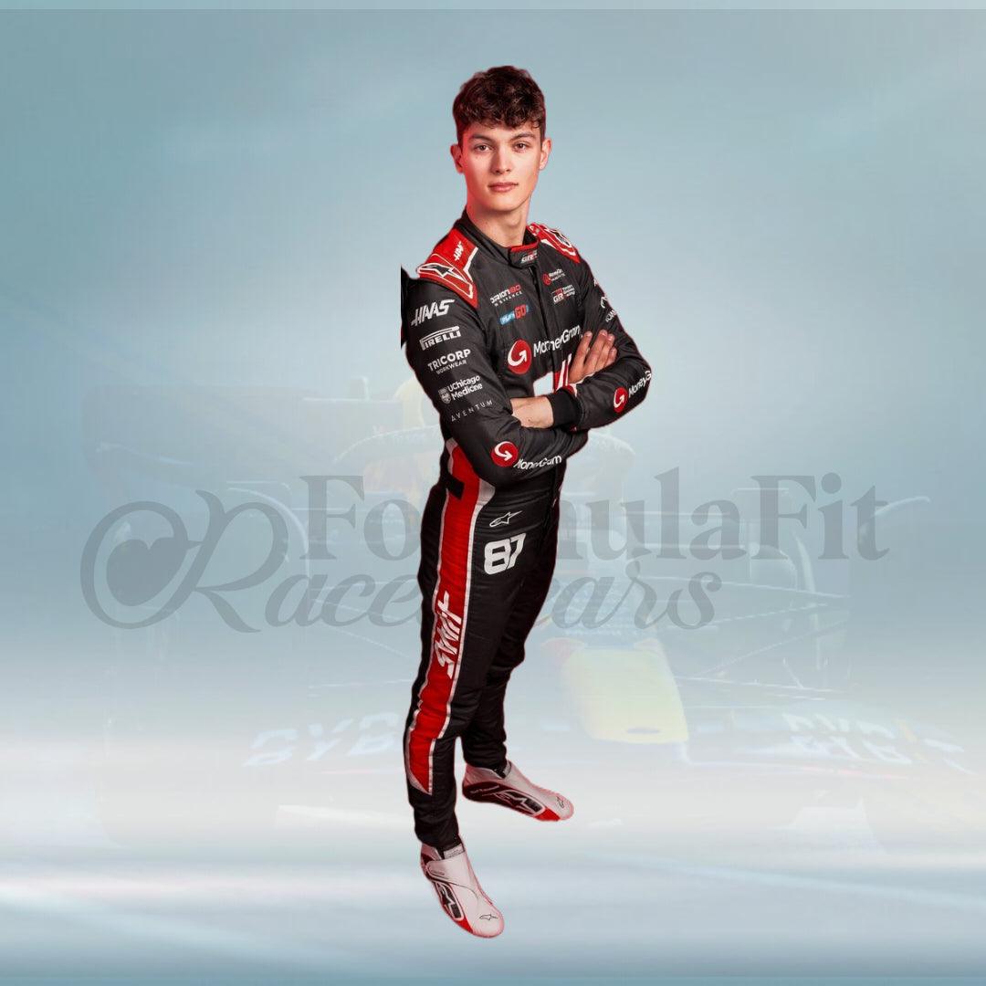 2025 Oliver Bearman MoneyGram Haas F1 Team Racing suit - FormulaFit Raceweras