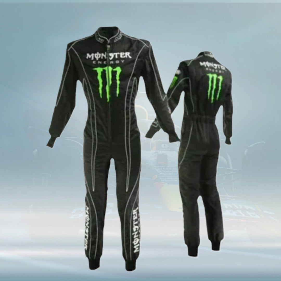 Monster energy Embroidery Race Suit