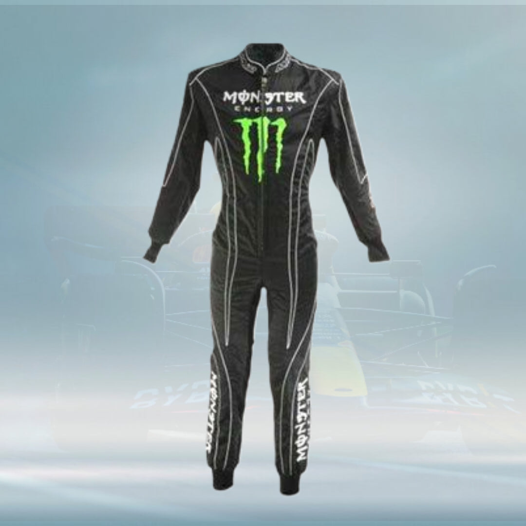 Monster Racing Uniform Monster energy Embroidery Race Suit – FormulaFit Raceweras