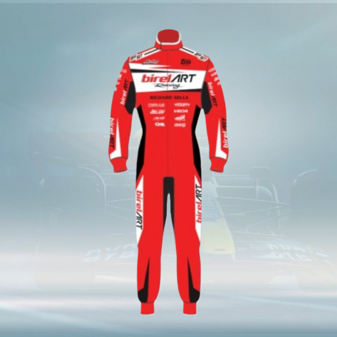 New 2023 Birel ART Go Kart Overall Racing Suit Sublimation Printed