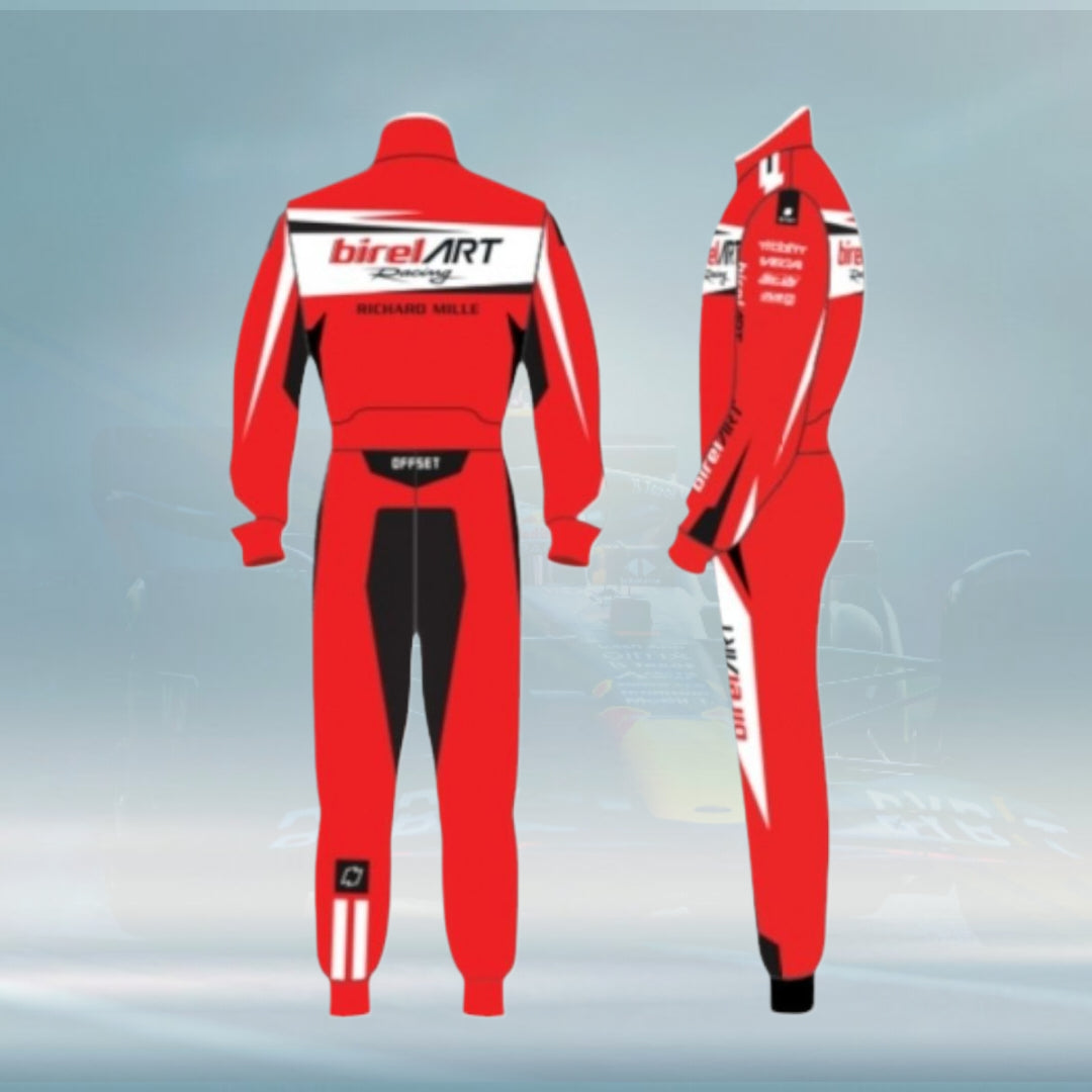 New 2023 Birel ART Go Kart Overall Racing Suit Sublimation Printed
