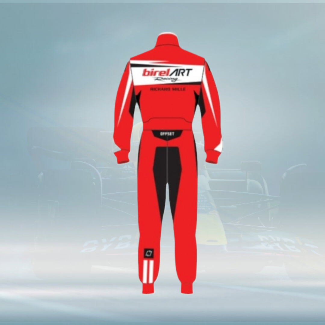 New 2023 Birel ART Go Kart Overall Racing Suit Sublimation Printed