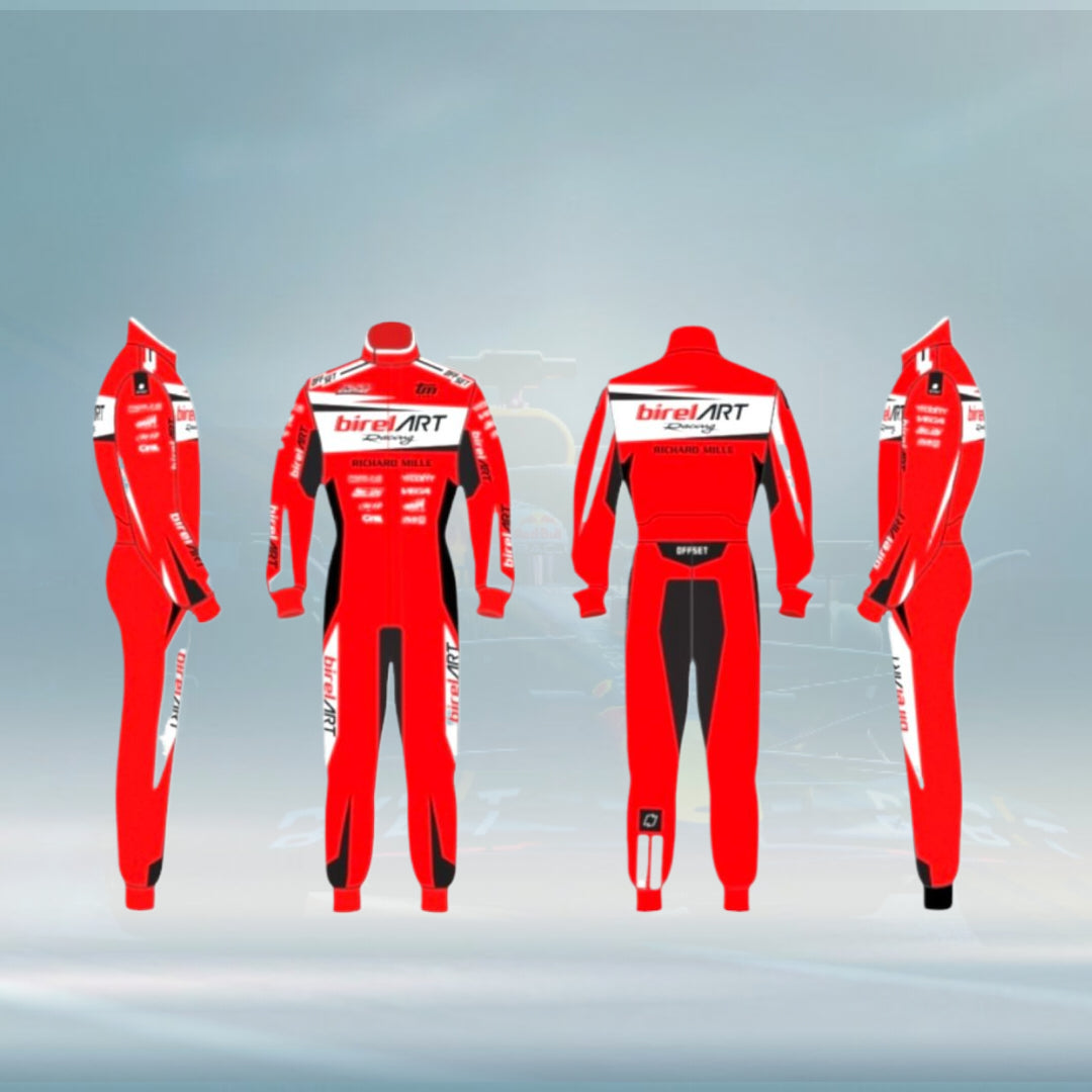 New 2023 Birel ART Go Kart Overall Racing Suit Sublimation Printed