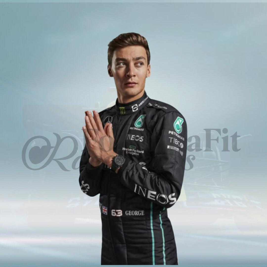 New 2022 George Russell Mercedes AMG Petronas Race Suit F1 - FormulaFit Raceweras