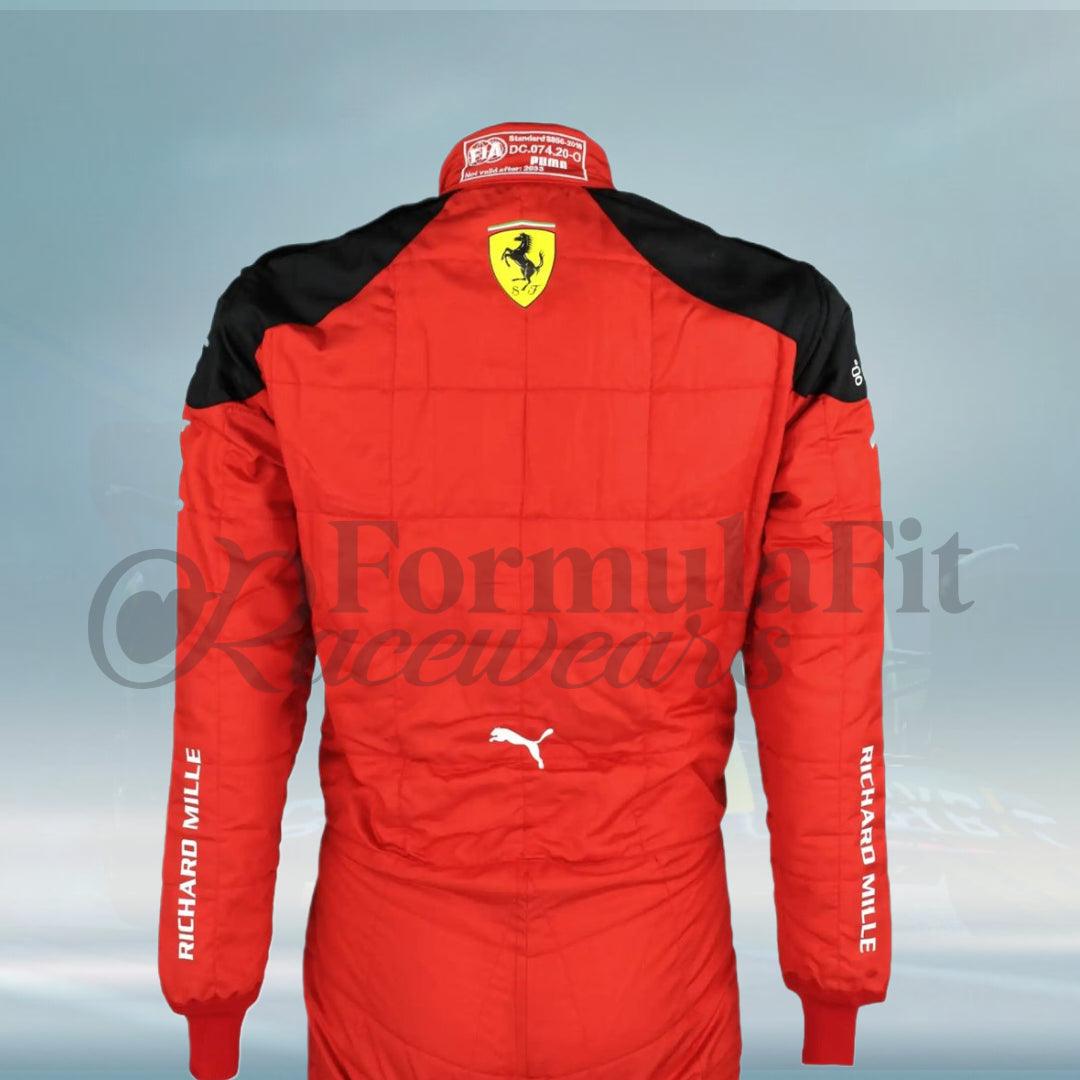 Charles Leclerc New 2023 Scuderia Ferrari Formula 1 Team Racing Suit - FormulaFit Raceweras