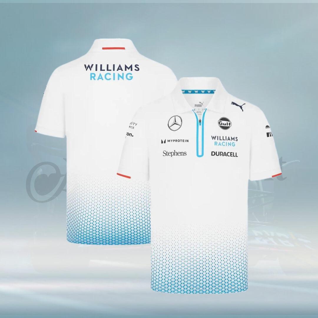New 2024 Formula 1 Williams Racing Team Polo - FormulaFit Raceweras