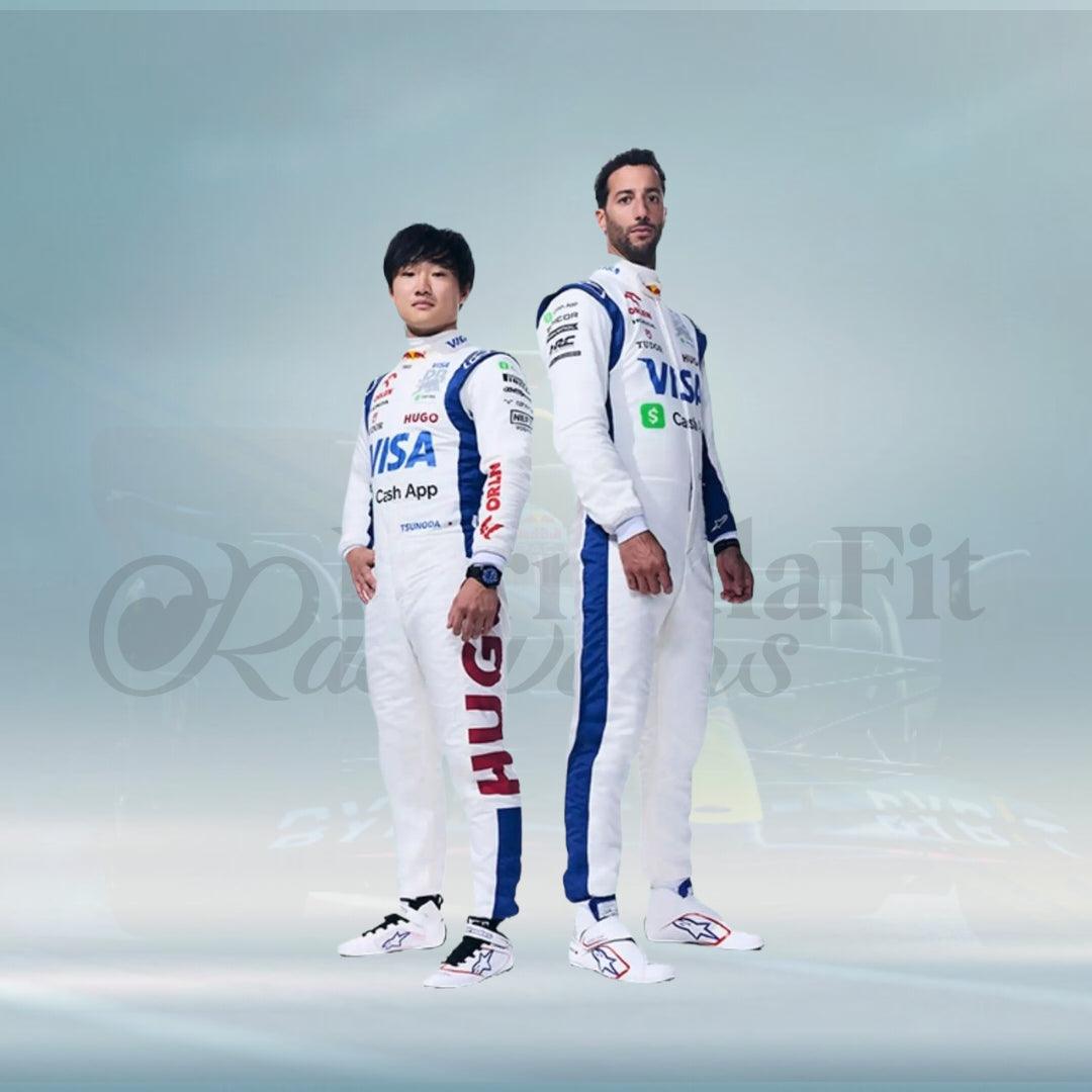 F1 Yuki Tsunoda 2024 Formula One Team RB Visa Cash App Racing Suit - FormulaFit Raceweras