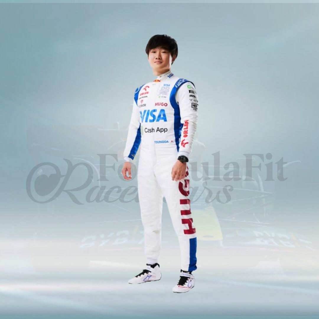 F1 Yuki Tsunoda 2024 Formula One Team RB Visa Cash App Racing Suit - FormulaFit Raceweras