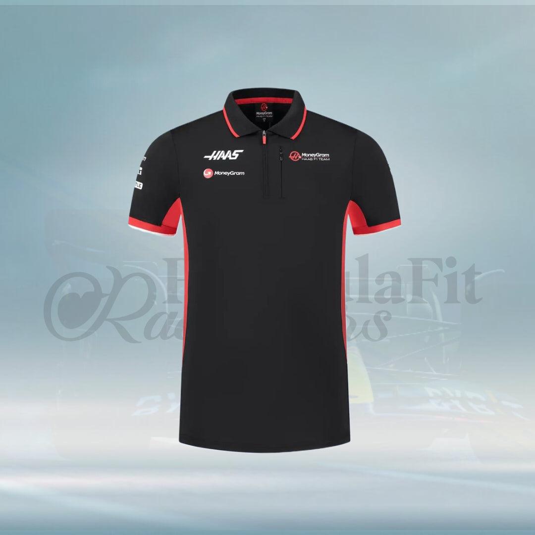 New 2024 Haas F1 Team Driver Polo Shirt - FormulaFit Raceweras