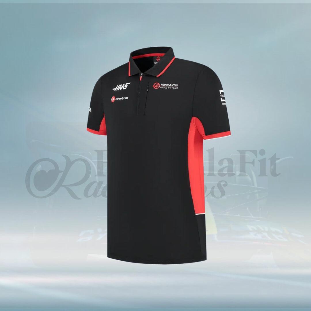 New 2024 Haas F1 Team Driver Polo Shirt - FormulaFit Raceweras