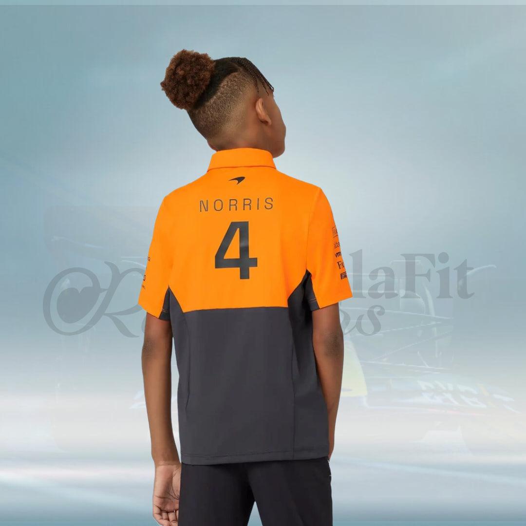New 2024 Lando Norris McLaren Formula 1 Teamwear Polo Shirt - FormulaFit Raceweras