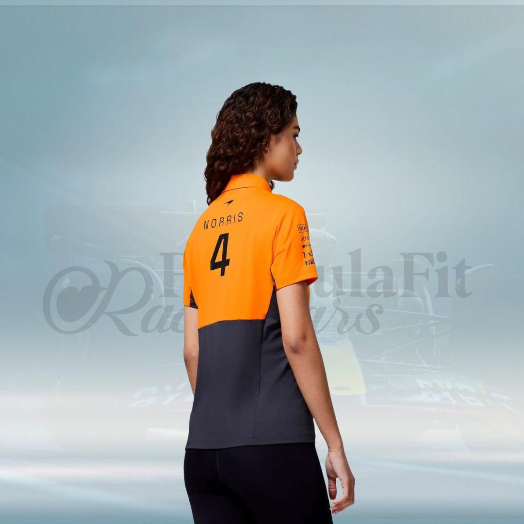 New 2024 Lando Norris McLaren Formula 1 Teamwear Polo Shirt - FormulaFit Raceweras