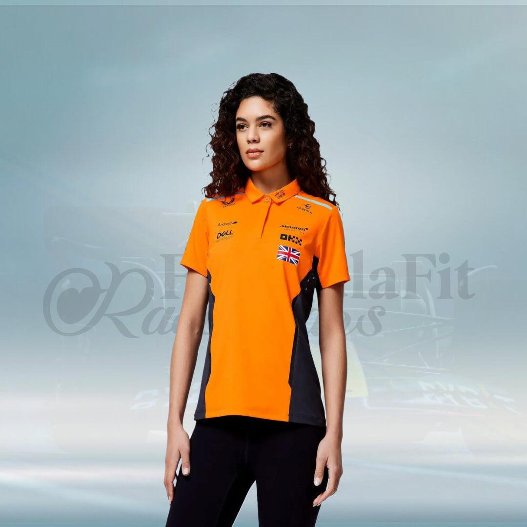 New 2024 Lando Norris McLaren Formula 1 Teamwear Polo Shirt - FormulaFit Raceweras