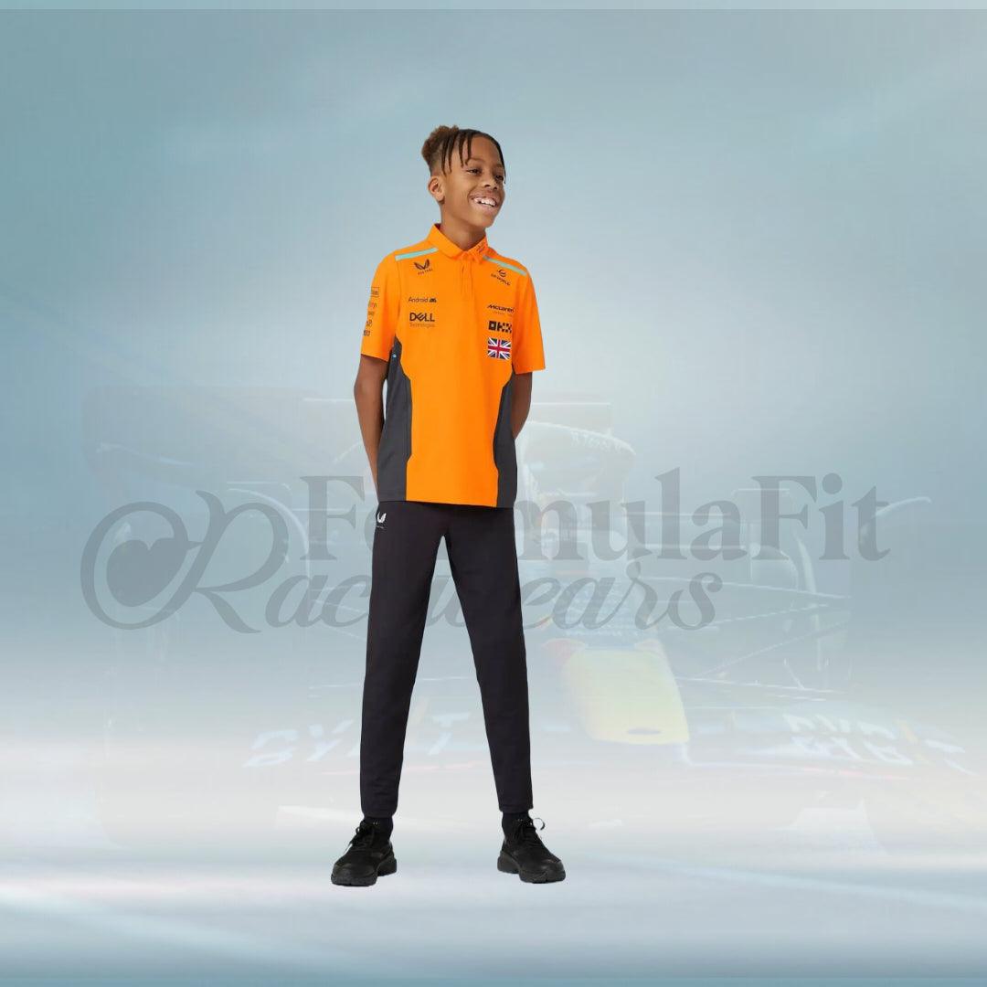 New 2024 Lando Norris McLaren Formula 1 Teamwear Polo Shirt - FormulaFit Raceweras