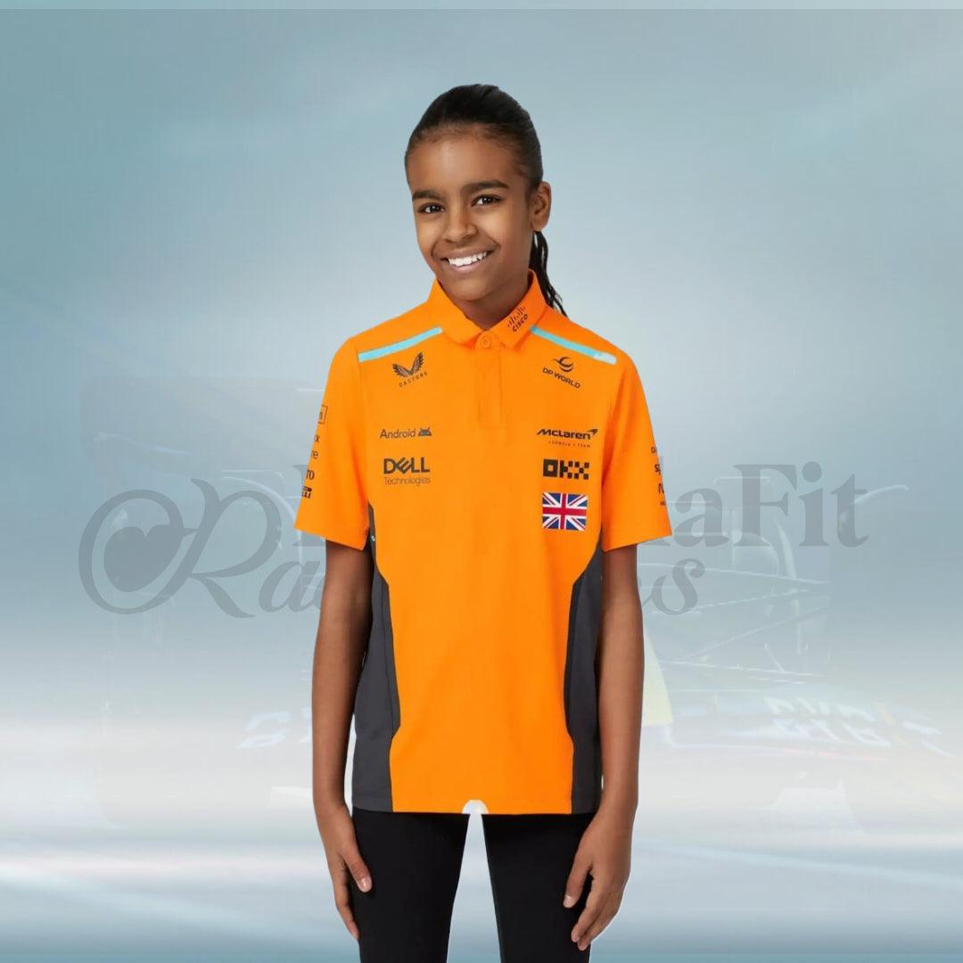 New 2024 Lando Norris McLaren Formula 1 Teamwear Polo Shirt - FormulaFit Raceweras
