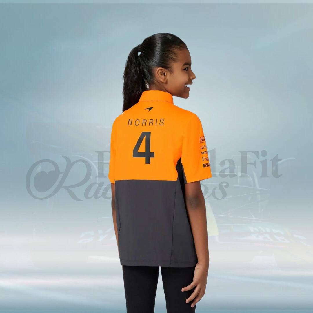 New 2024 Lando Norris McLaren Formula 1 Teamwear Polo Shirt - FormulaFit Raceweras