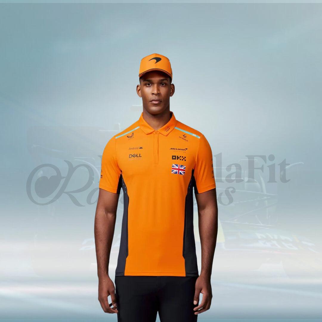 New 2024 Lando Norris McLaren Formula 1 Teamwear Polo Shirt - FormulaFit Raceweras