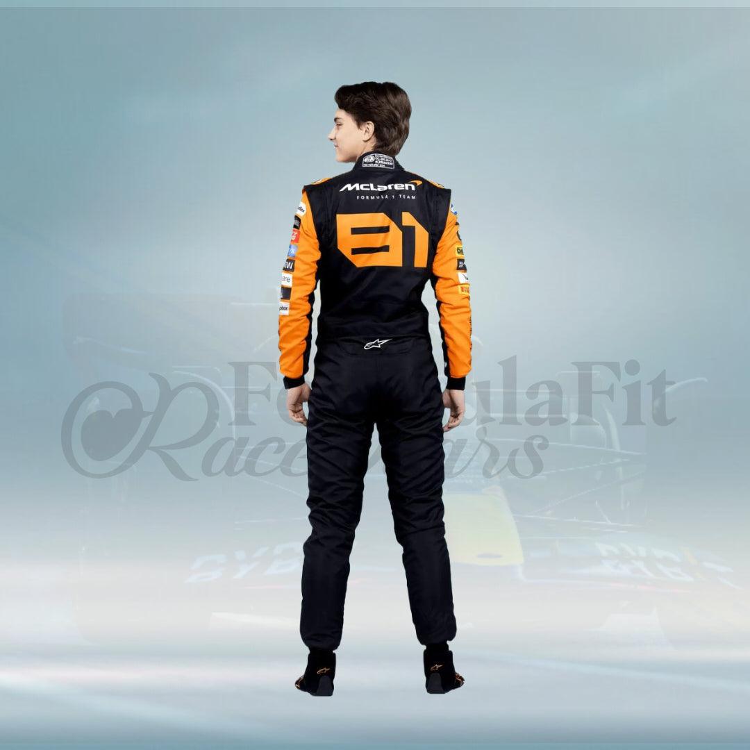 2024 Oscar Piastri McLaren Race F1 Suit Printed - FormulaFit Raceweras