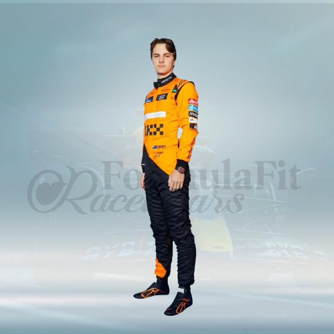 2024 Oscar Piastri McLaren Race F1 Suit Printed - FormulaFit Raceweras