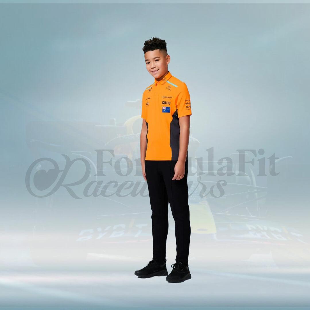 New 2024 Oscar Piastri Mclaren Formula 1 Teamwear Polo Shirt - FormulaFit Raceweras