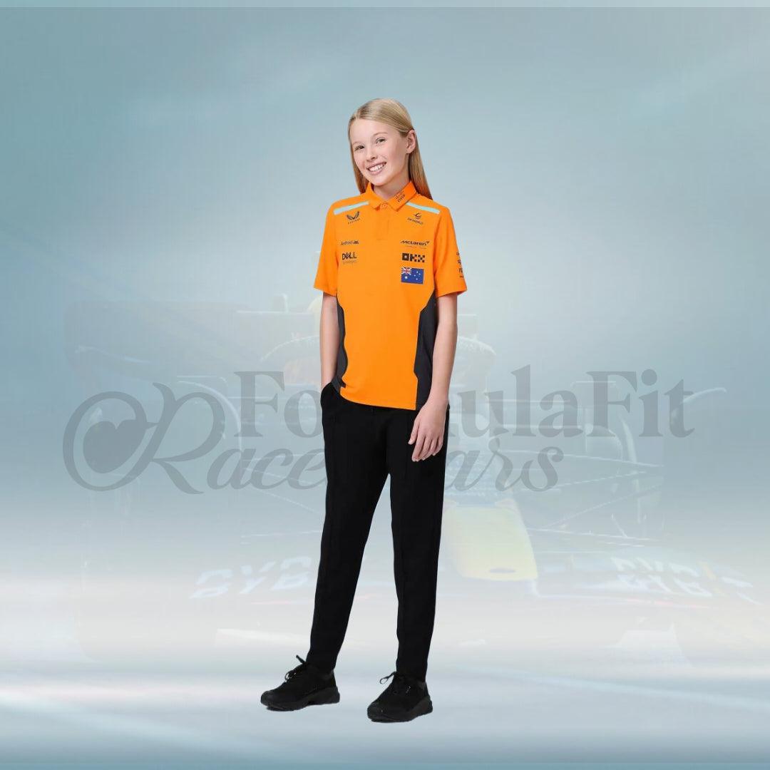New 2024 Oscar Piastri Mclaren Formula 1 Teamwear Polo Shirt - FormulaFit Raceweras