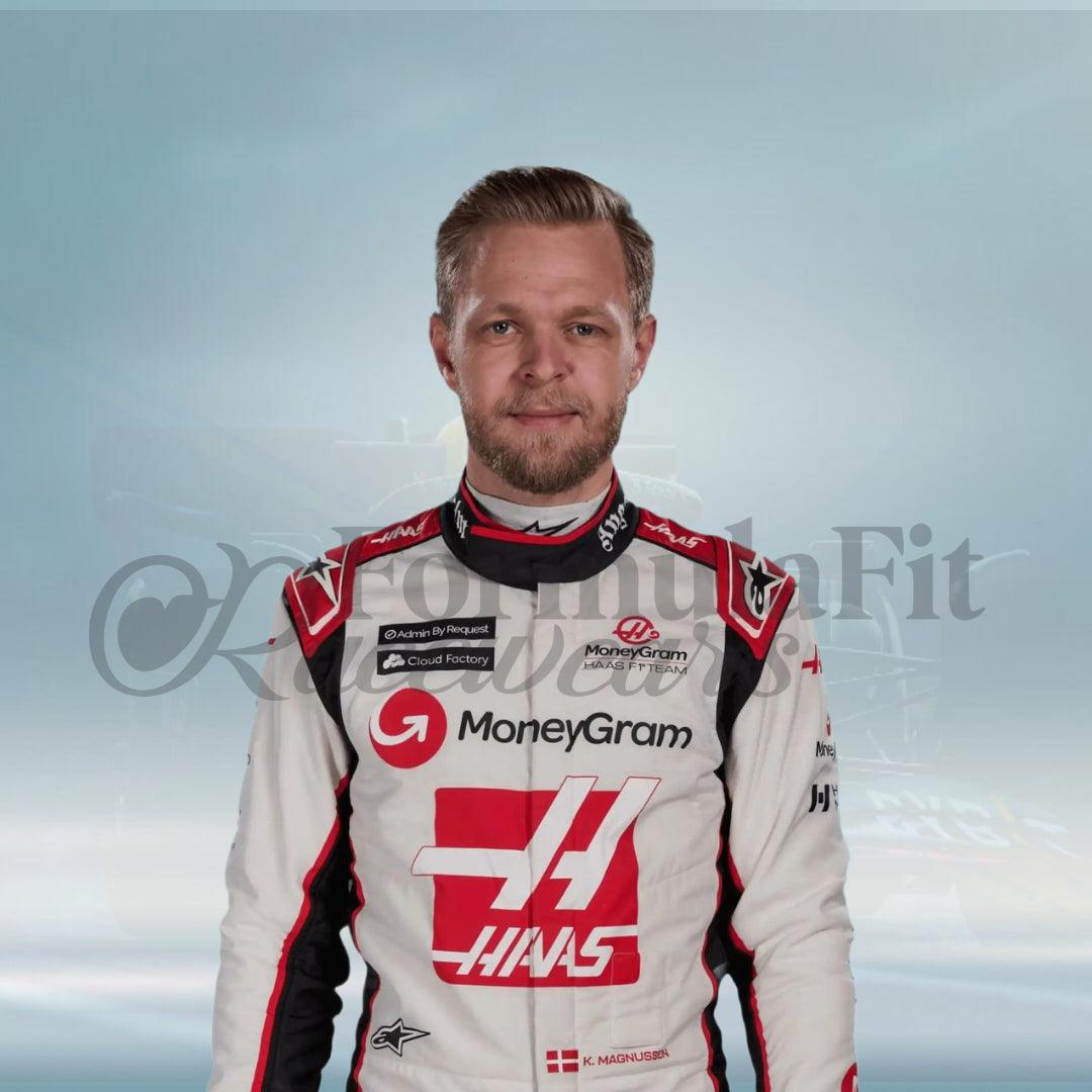 Kevin Magnussen 2023 Haas Team F1 Replica Racing Suit - FormulaFit Raceweras