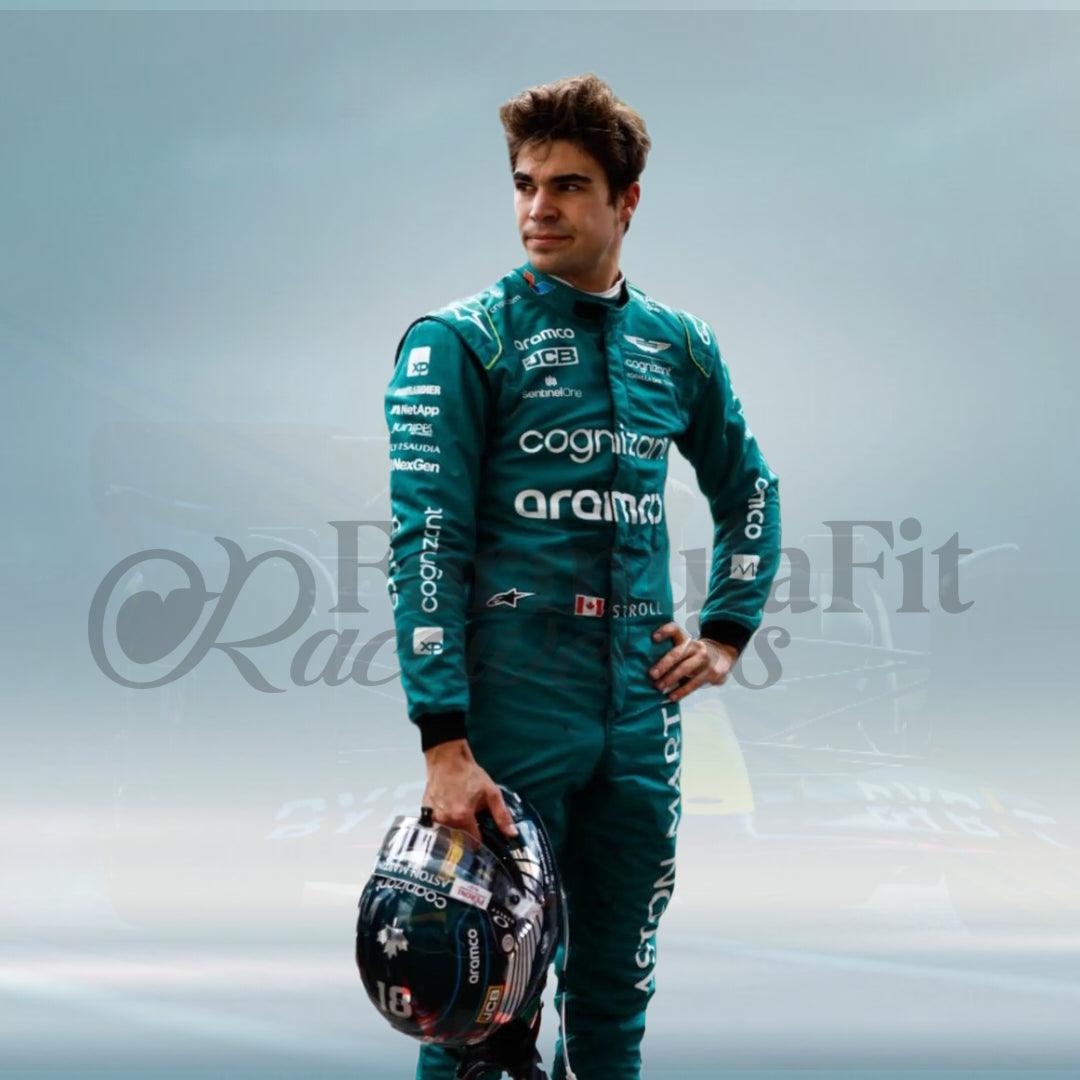 Lance Stroll 2023 F1 Team Aston Martin Replica Race Suit - FormulaFit Raceweras