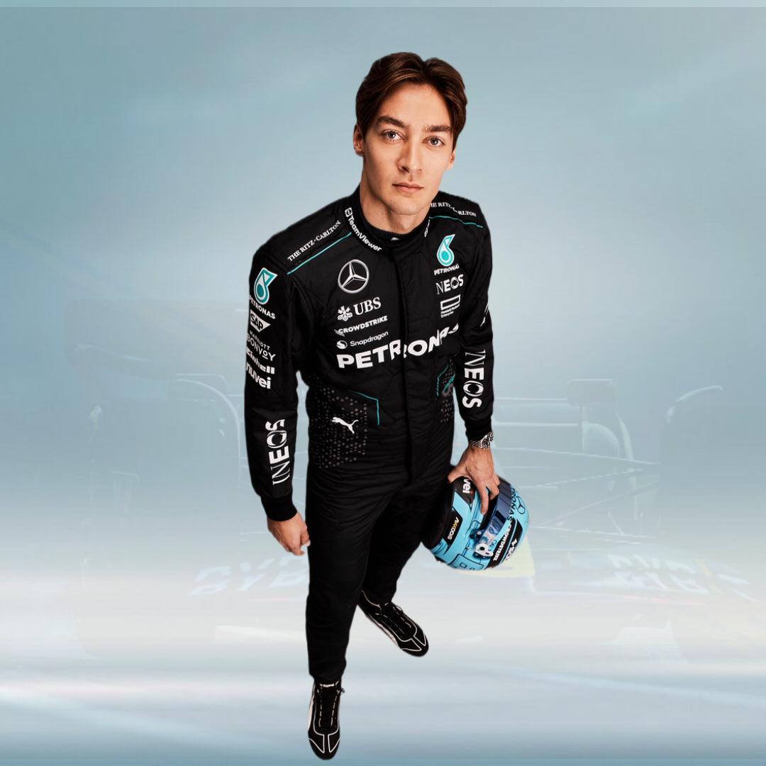 2024 George Russell Mercedes AMG F1 Team Race Suit - FormulaFit Raceweras
