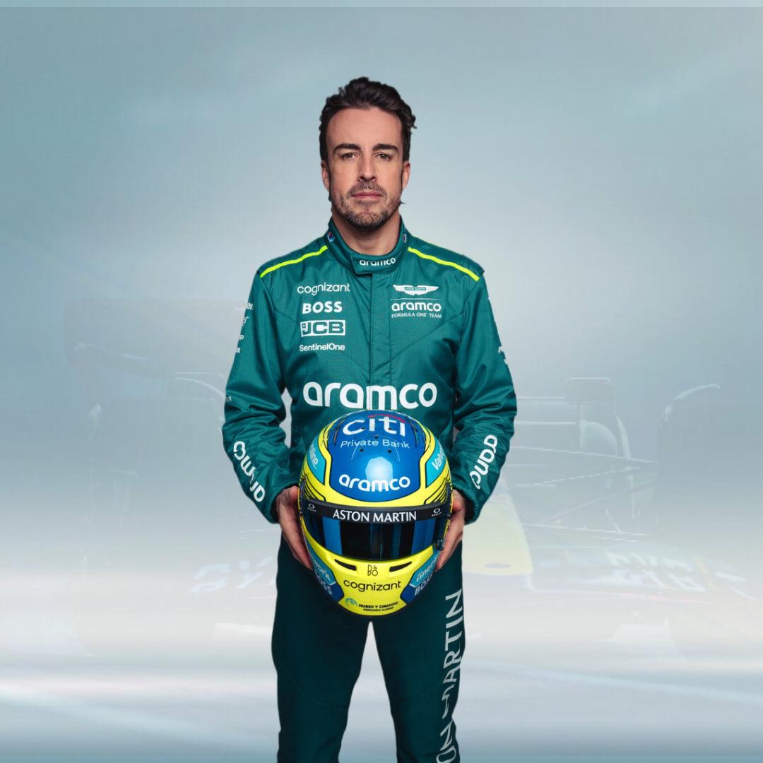 Fernando Alonso 2024 Aramco Aston Martin F1 Suit - FormulaFit Raceweras