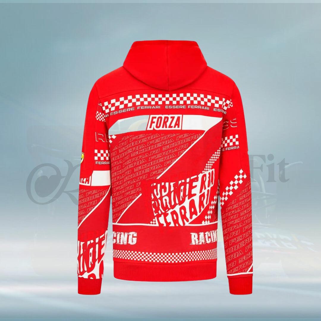 Scuderia Ferrari Puma Graphic Red Hoodie - FormulaFit Raceweras