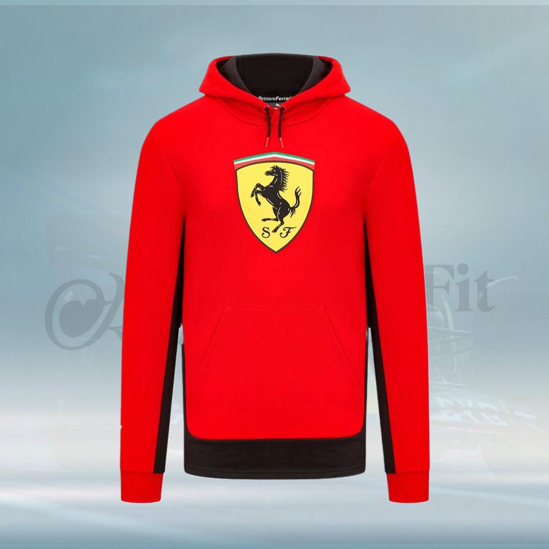 Scuderia Ferrari Puma Shield Red Hooded Sweat - FormulaFit Raceweras