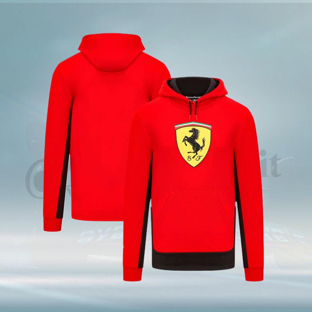 Scuderia Ferrari Puma Shield Red Hooded Sweat - FormulaFit Raceweras