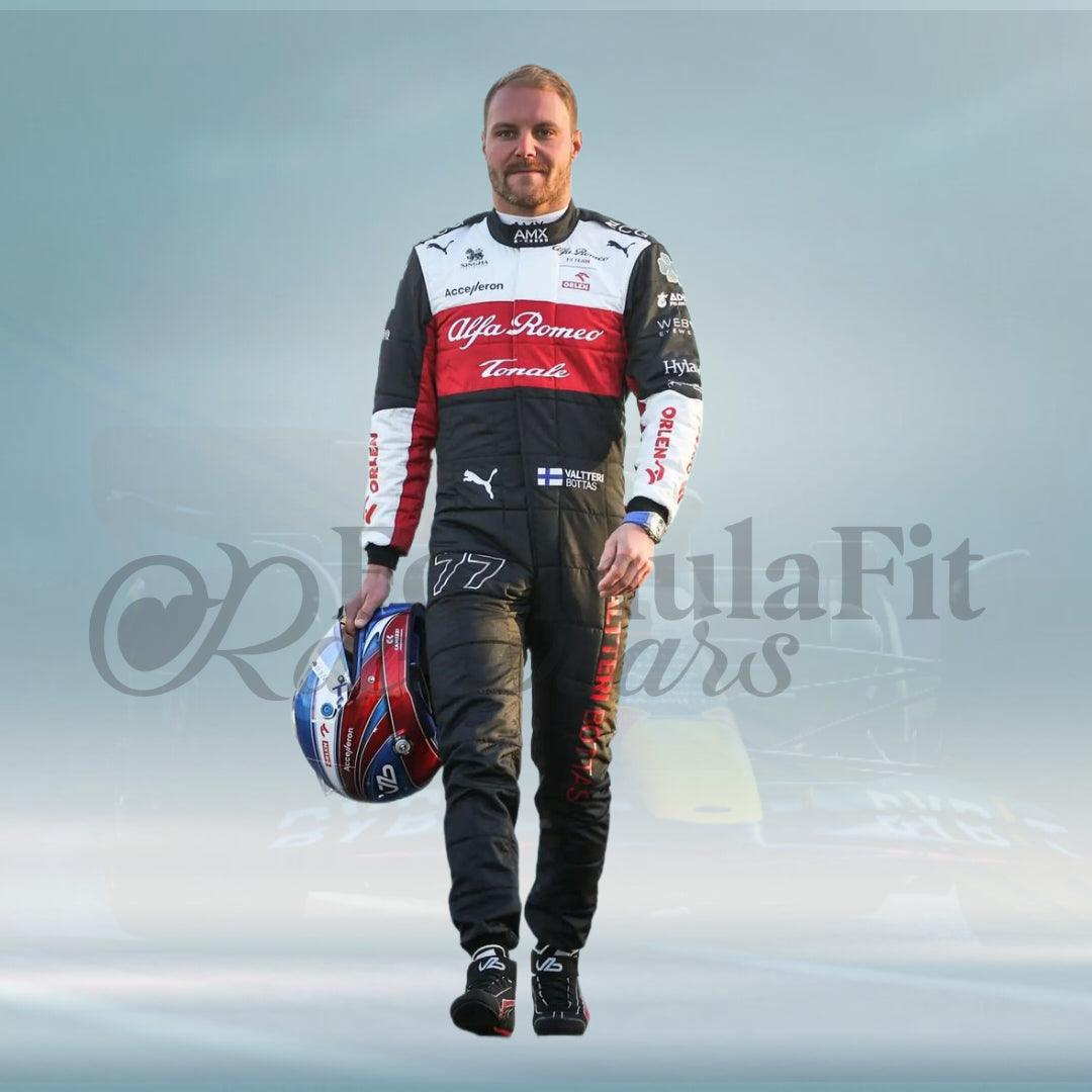 Valtteri Bottas 2022 Alfa Romeo Team F1 Replica Racing Suit - FormulaFit Raceweras