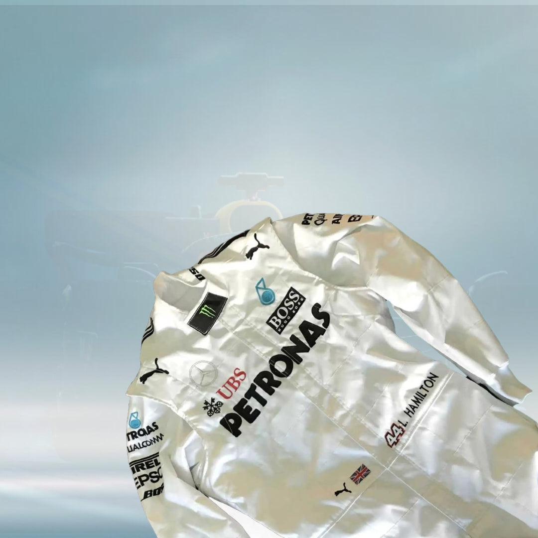 Lewis Hamilton 2017 F1 Team Mercedes AMG Petronas Embroidered Race Suit - FormulaFit Raceweras
