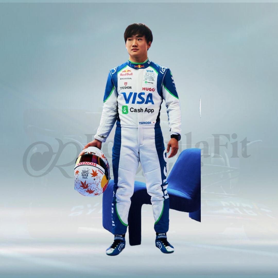 Yuki Tsunoda 2025 Team RB Visa Cash App F1 Racing Suit - FormulaFit Raceweras