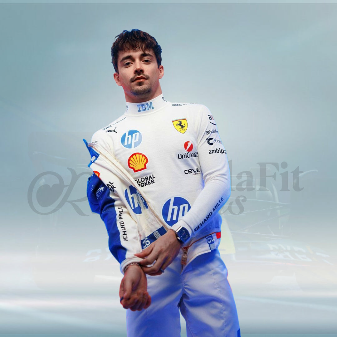 Miami GP 2025 Scuderia Ferrari Charles Leclerc F1 Suit