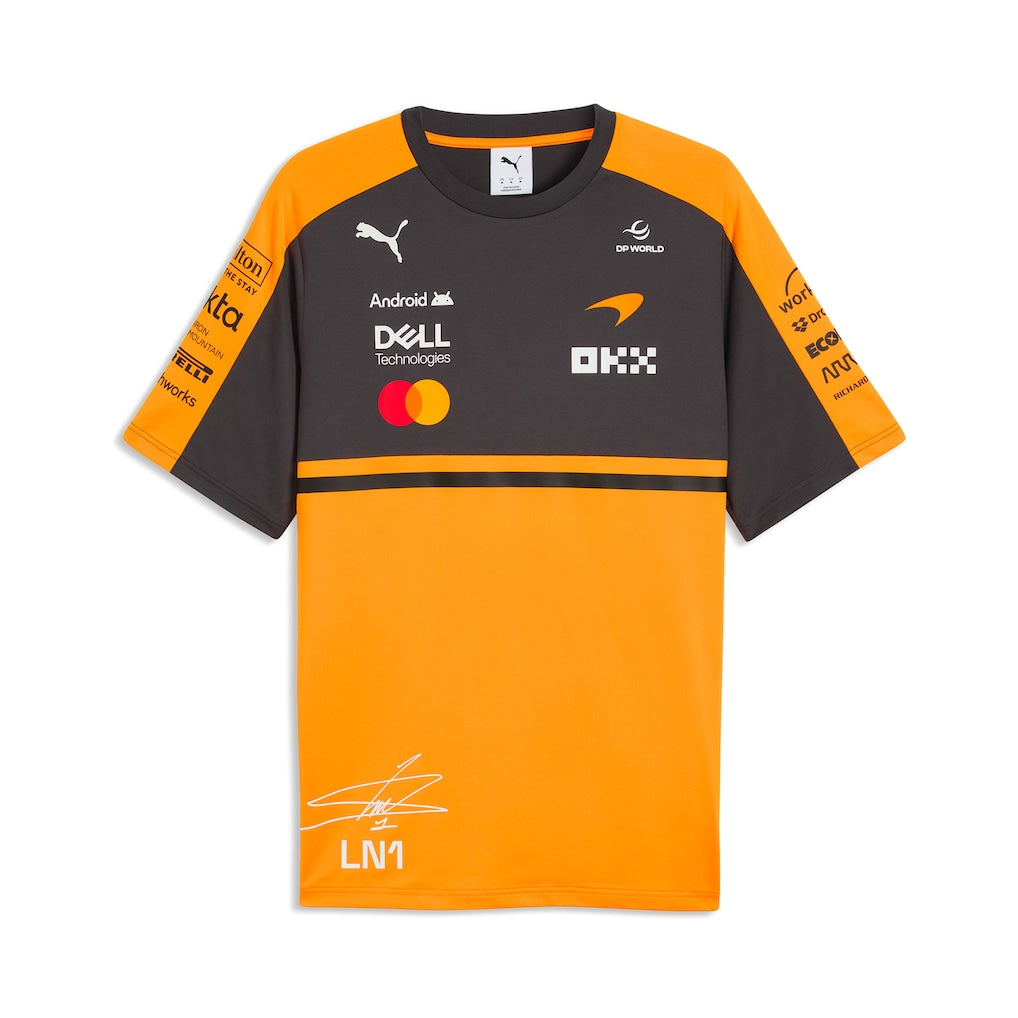 McLaren 2026 Team Lando Norris Driver Set Up T-Shirt - Papaya