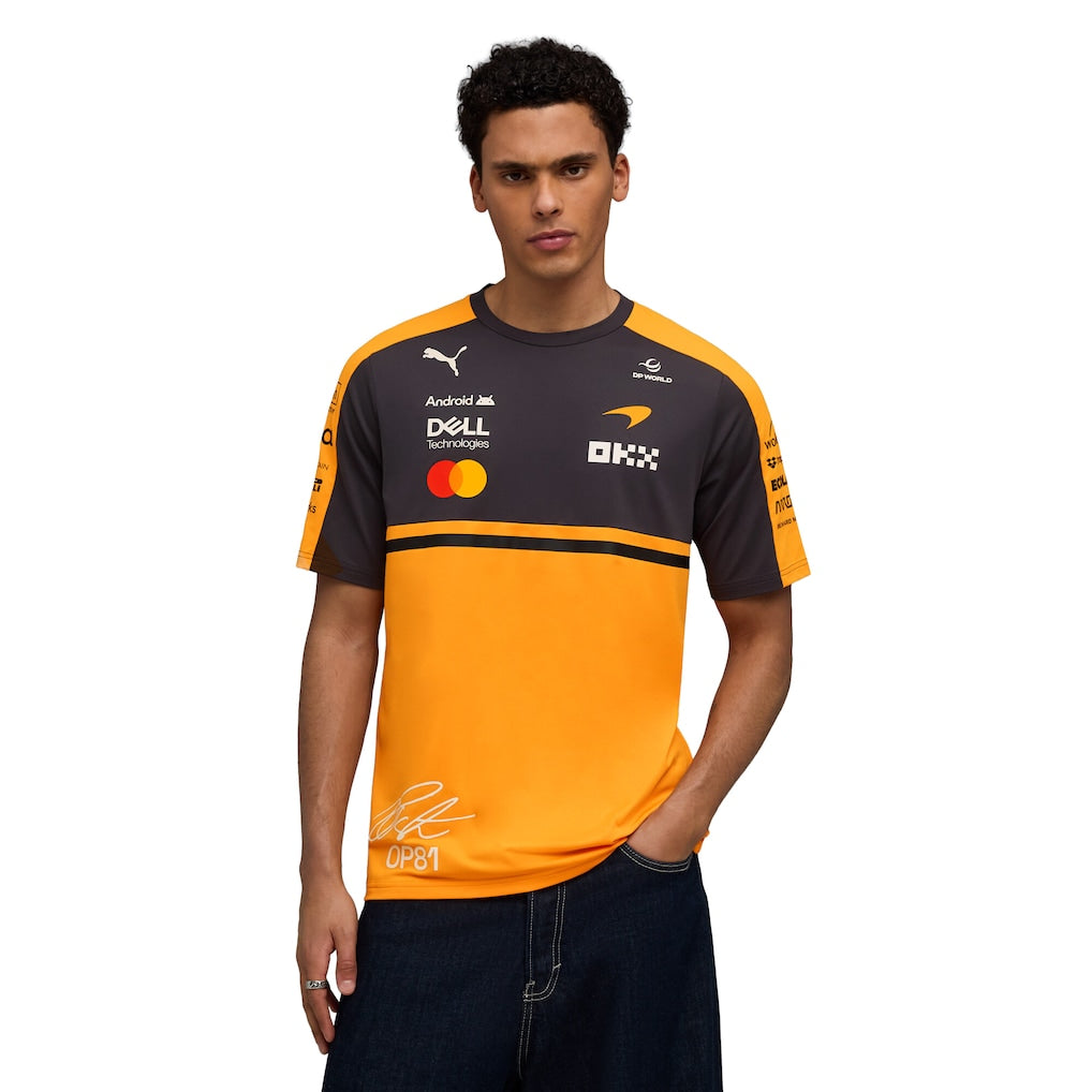 McLaren 2026 Team Oscar Piastri Driver Set Up T-Shirt - Papaya