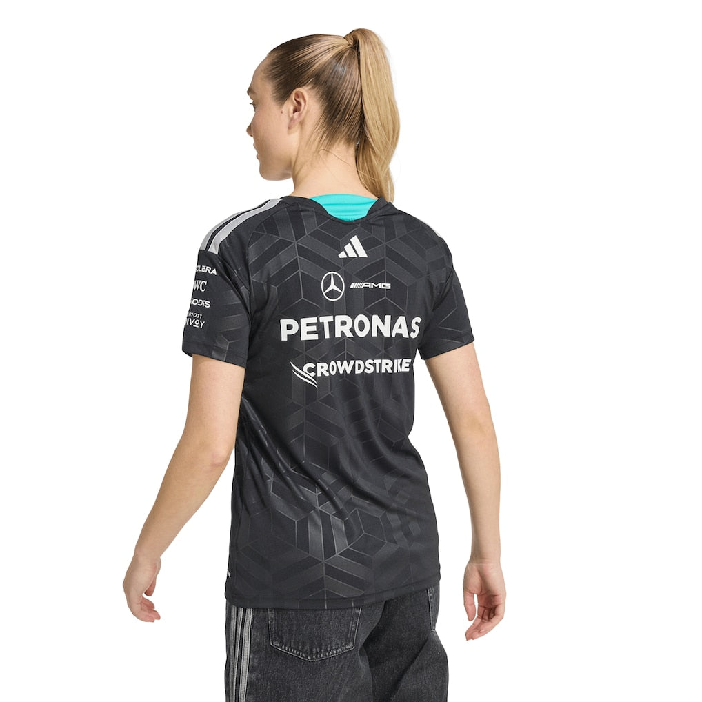 Mercedes AMG Petronas adidas F1 2026 Team Driver T-Shirt - Black - Womens