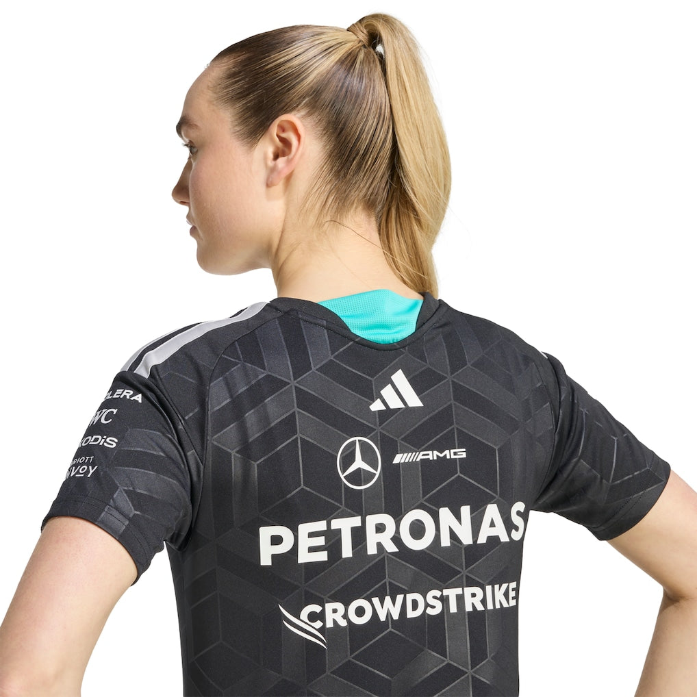Mercedes AMG Petronas adidas F1 2026 Team Driver T-Shirt - Black - Womens
