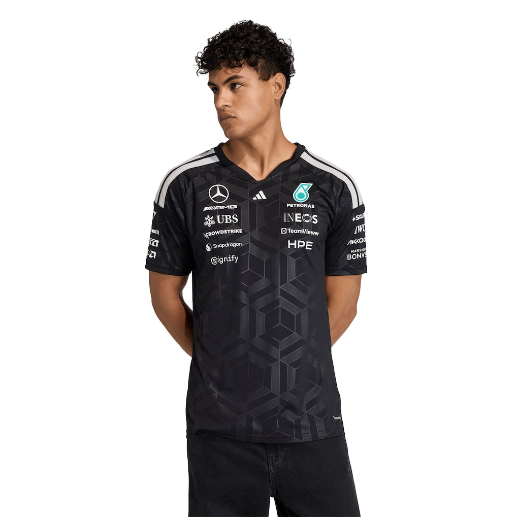 Mercedes AMG Petronas adidas F1 2026 Team Driver T-Shirt - Black