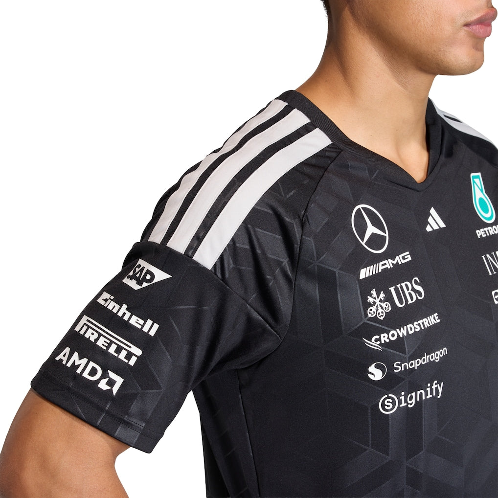 Mercedes AMG Petronas adidas F1 2026 Team Driver T-Shirt - Black