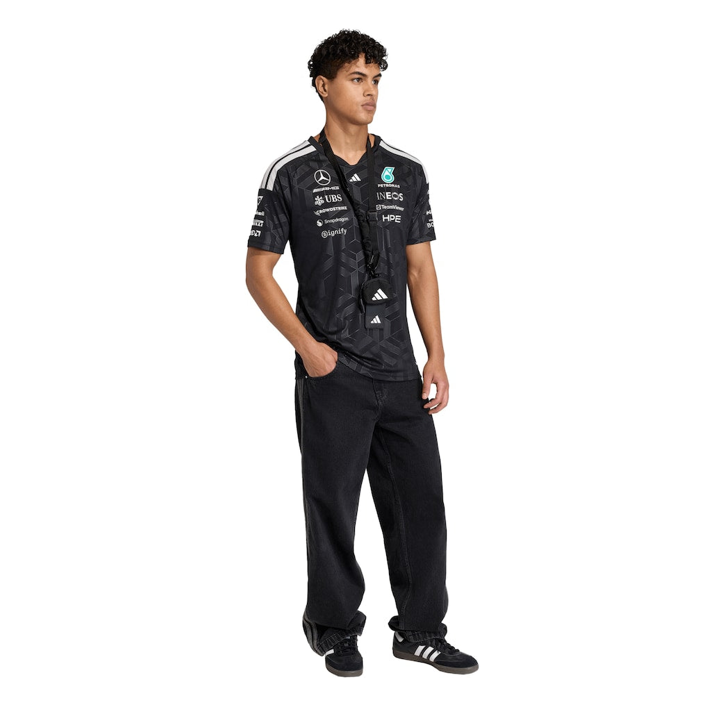 Mercedes AMG Petronas adidas F1 2026 Team Driver T-Shirt - Black