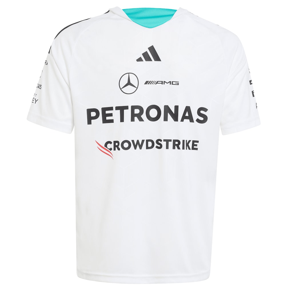 Mercedes AMG Petronas adidas F1 2026 Team Driver T-Shirt - White - Kids